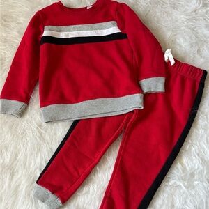 The Children's Place Red and Gray Kids' Outfit
